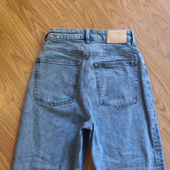 EVERLANE THE CURVY WAY HIGH JEANS STRETCH ORGANIC COTTON STRAIGHT HIGH RISE 25 - Picture 5 of 7